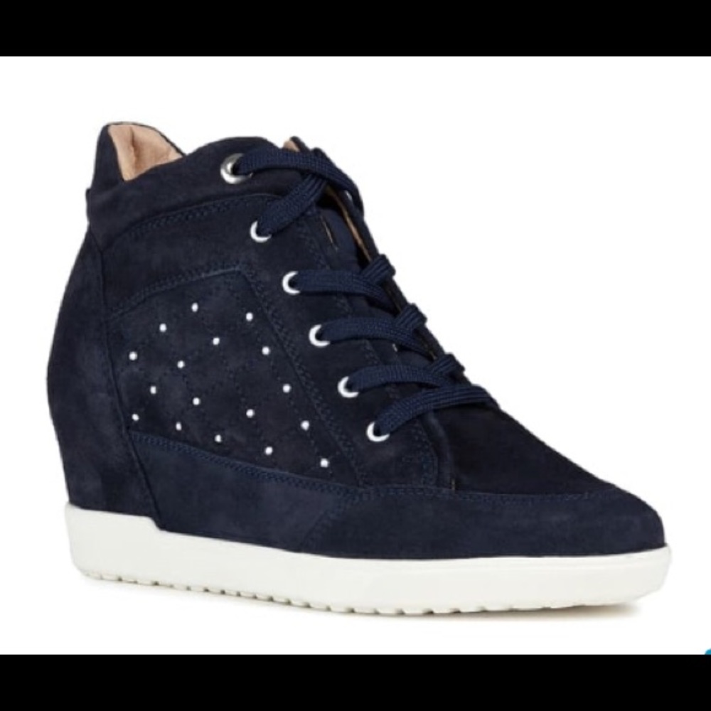 GEOX Carum Wedge Sneaker Size 40